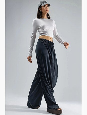 Pantalon salwar à jambes larges busem