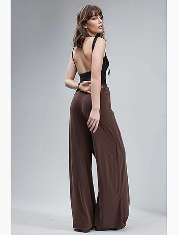 Pantalon salwar à jambes larges busem