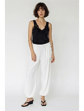 Pantalon salwar femme longueur cheville à nouer lucci