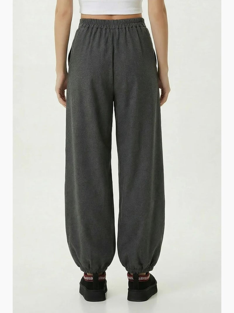 Pantalon salwar plissé taille haute istanbul Gris - Kiabi