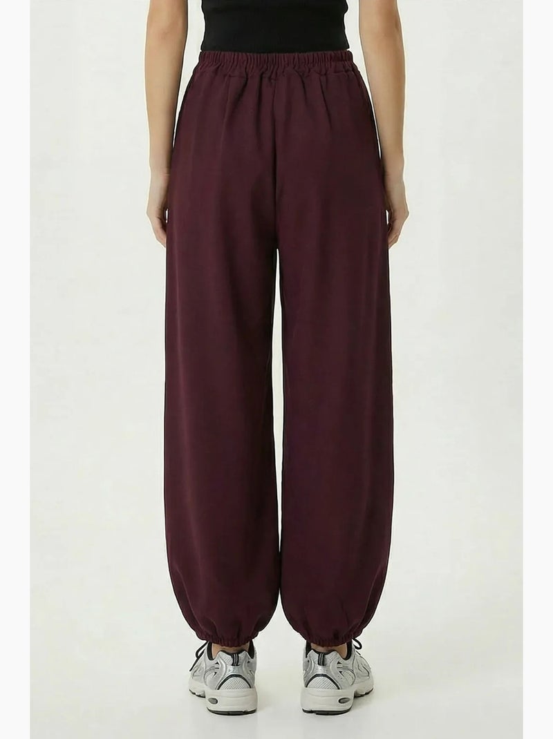 Pantalon salwar plissé taille haute istanbul Mauve - Kiabi