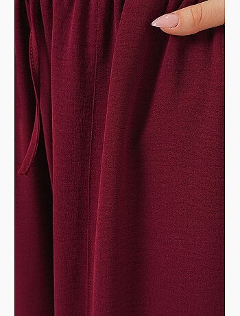 Pantalon salwar texturé longueur cheville avec cordon de serrage à la taille bdart