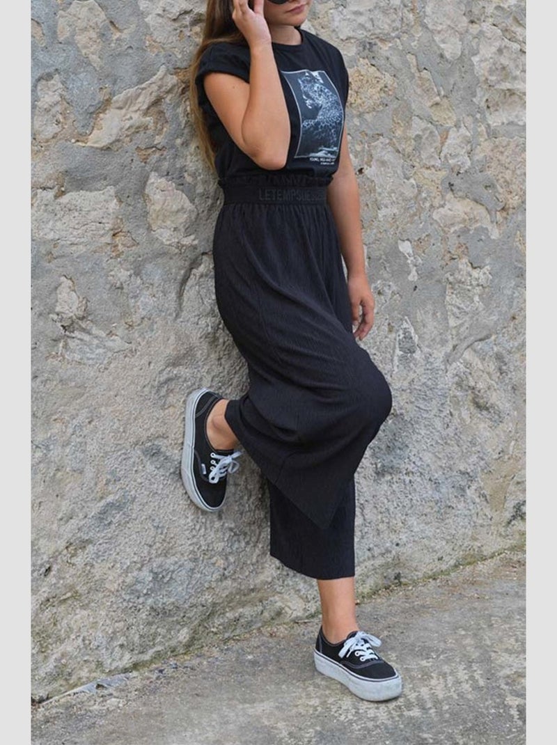 Pantalon SARAGI loose, large 'Le Temps Des Cerises' Noir - Kiabi