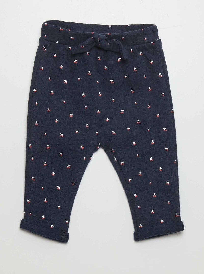 Pantalon sarouel Bleu/cerise - Kiabi