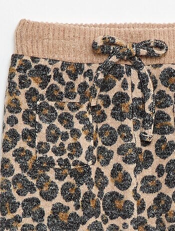 Pantalon sarouel en tricot uni
