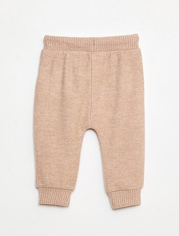 Pantalon sarouel en tricot uni