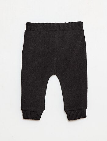 Pantalon sarouel en tricot uni