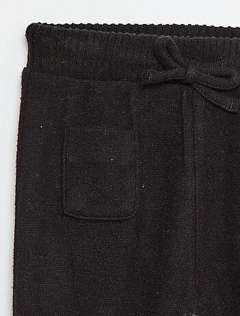 Pantalon sarouel en tricot uni