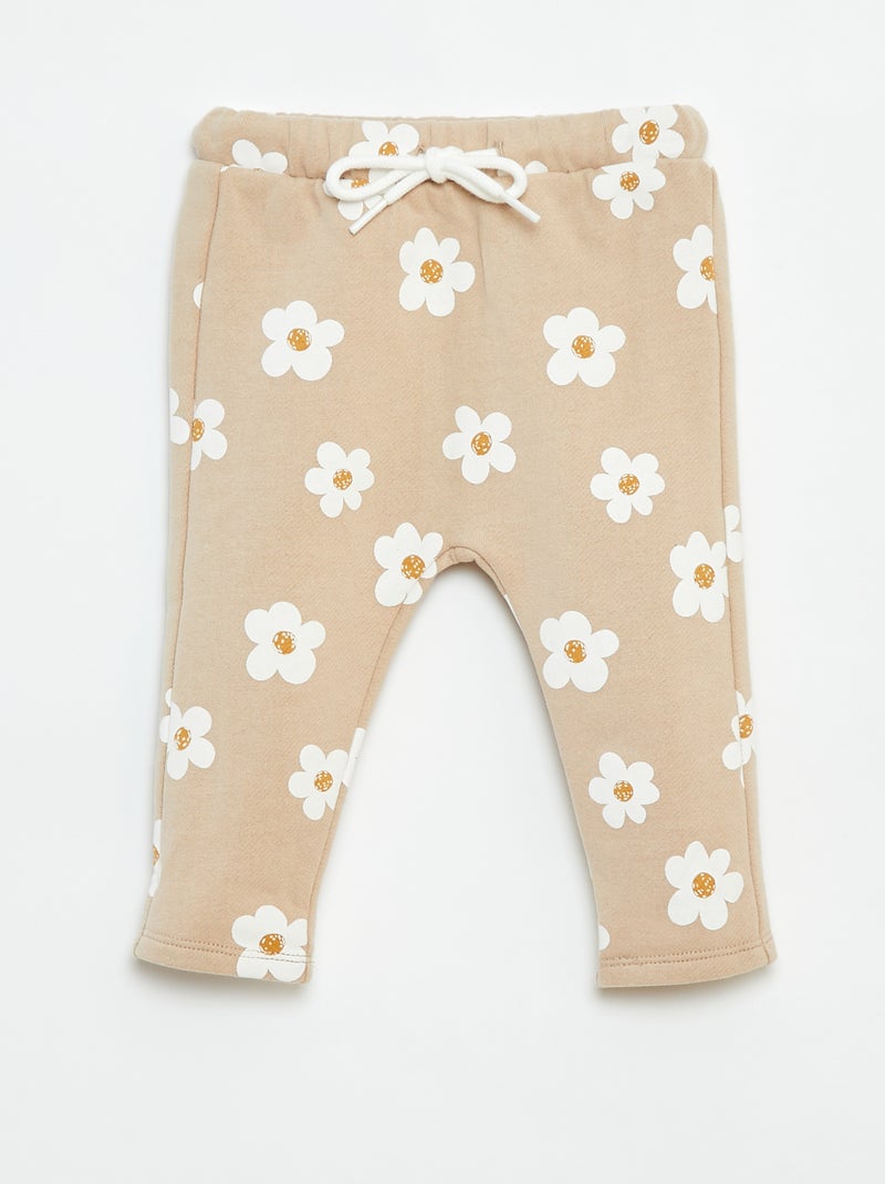 Pantalon sarouel imprimé Beige - Kiabi