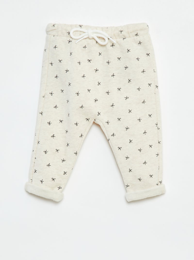 Pantalon sarouel imprimé Beige - Kiabi