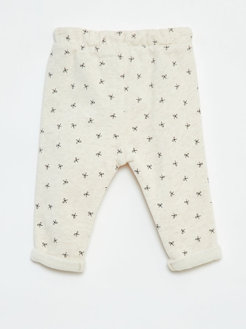 Pantalon sarouel imprimé Beige - Kiabi
