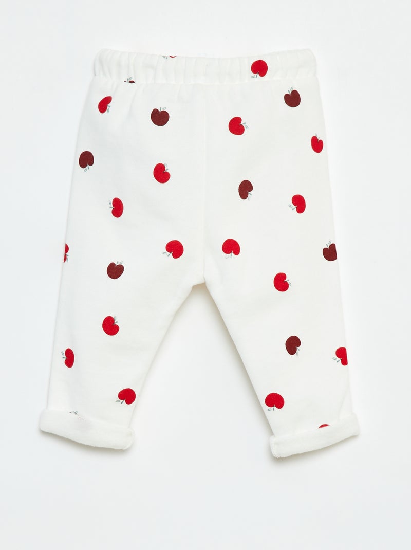 Pantalon sarouel imprimé Blanc - Kiabi