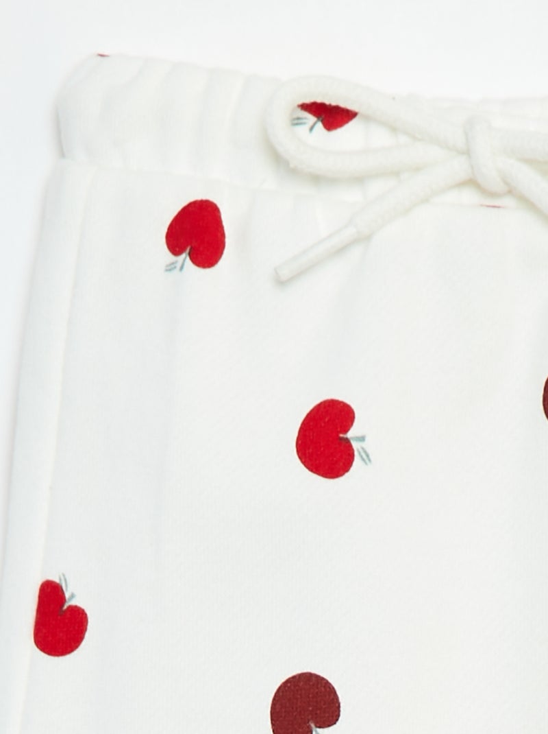 Pantalon sarouel imprimé Blanc - Kiabi