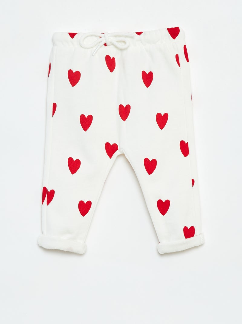 Pantalon sarouel imprimé Blanc - Kiabi