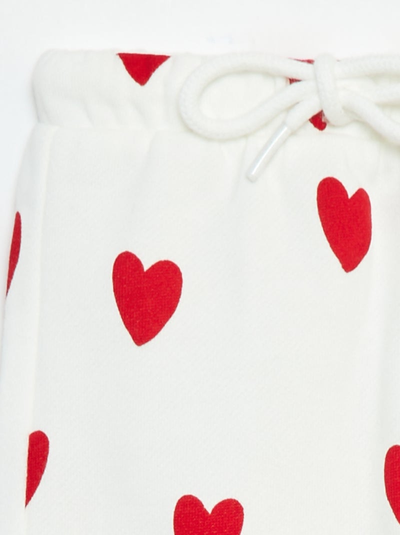 Pantalon sarouel imprimé Blanc - Kiabi