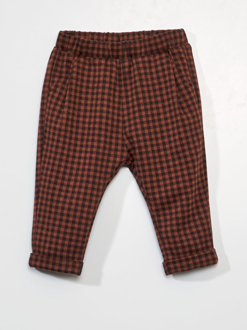Pantalon sarouel Marron - Kiabi