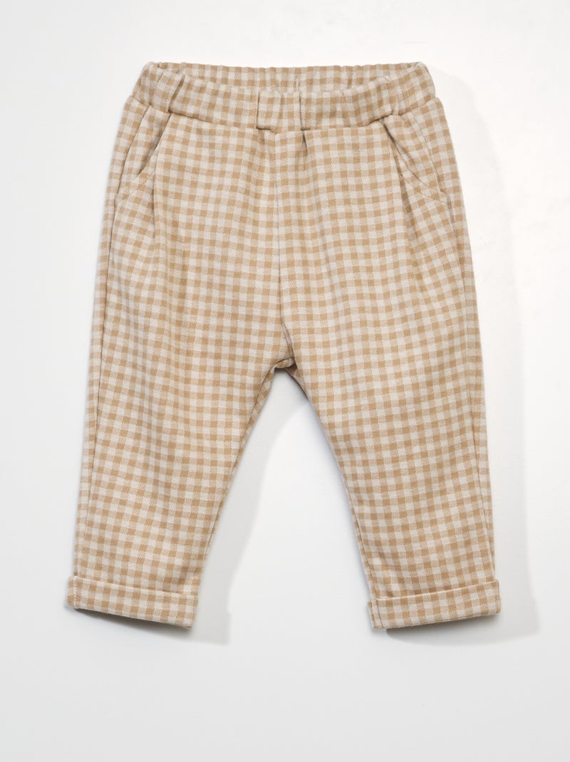 Pantalon sarouel Marron - Kiabi