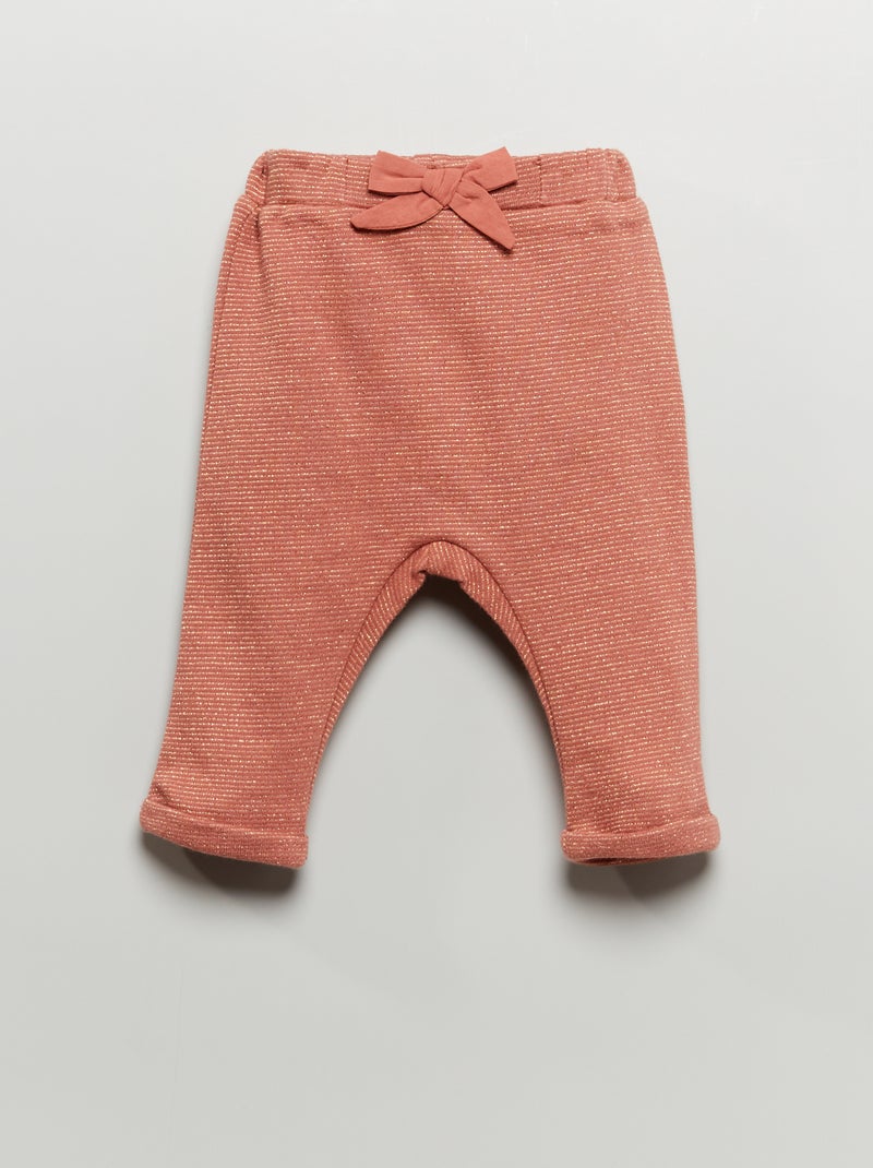 Pantalon sarouel rayé Rose rayé - Kiabi