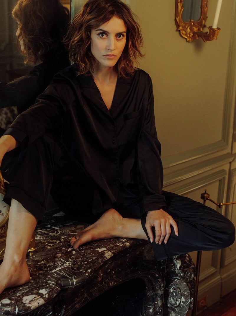 Pantalon satin Chimene - RougeGorge Lingerie Noir - Kiabi