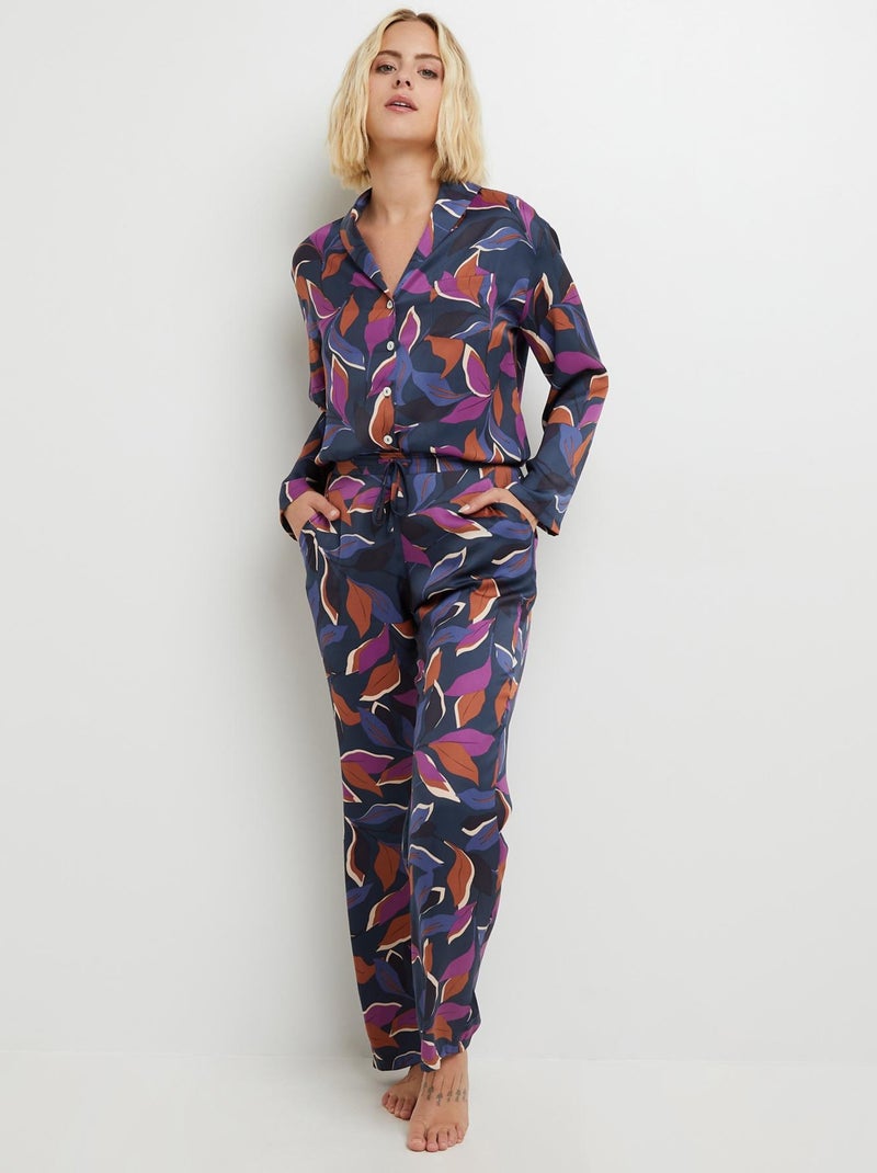 Pantalon satin Clothilde - RougeGorge Lingerie Violet - Kiabi