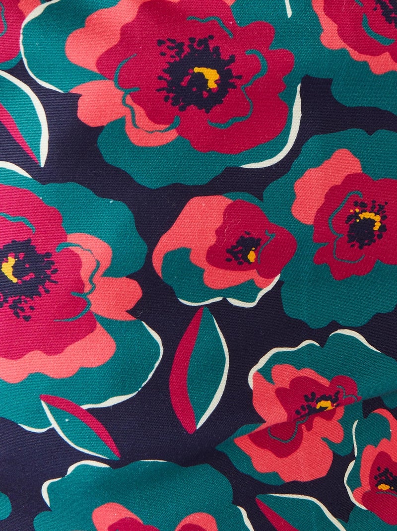 Pantalon satin de coton - Damart Bleu marine - Kiabi