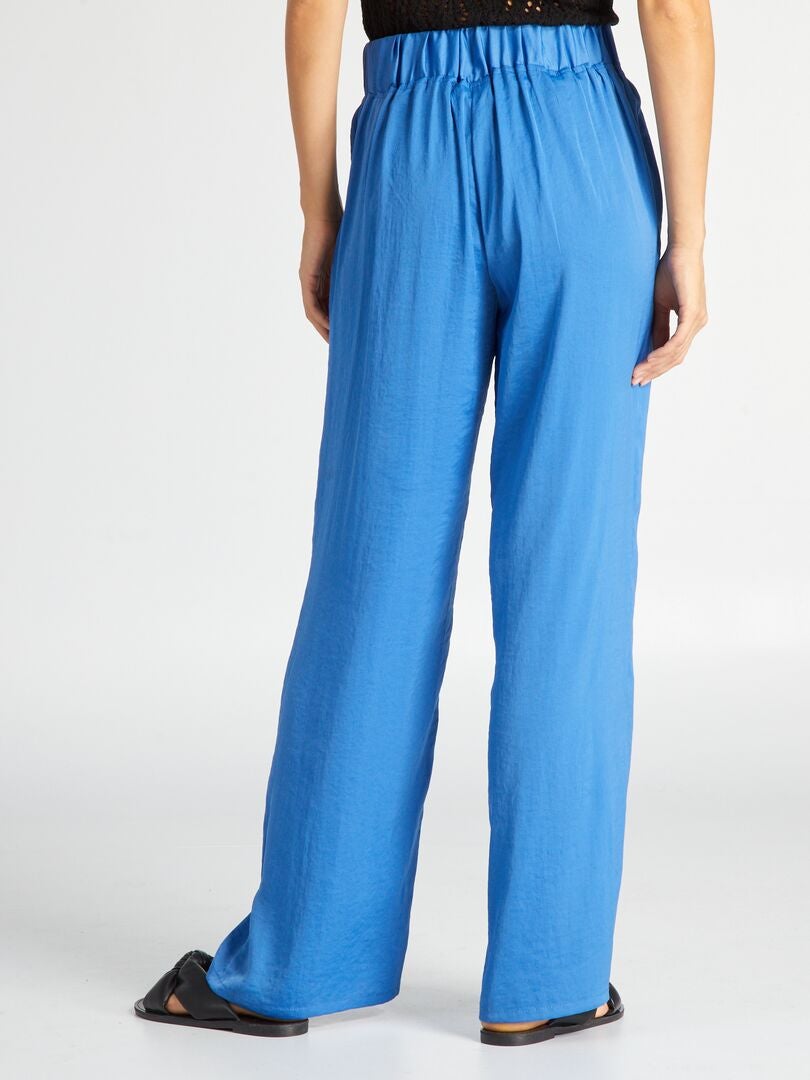 Pantalon Skinny En Soie Theory - Taille 2, Couleur Bleu Noir, état Top !