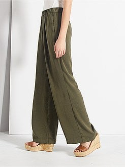 Pantalon satiné - Kiabi