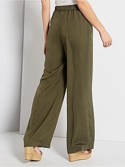 Pantalon satiné - Kiabi