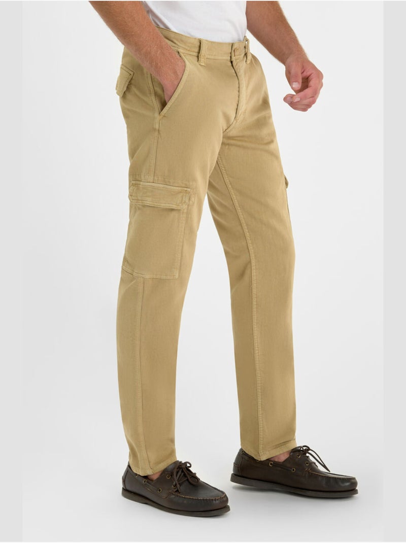Pantalon SELIAN cargo 'Le Temps Des Cerises' Beige - Kiabi