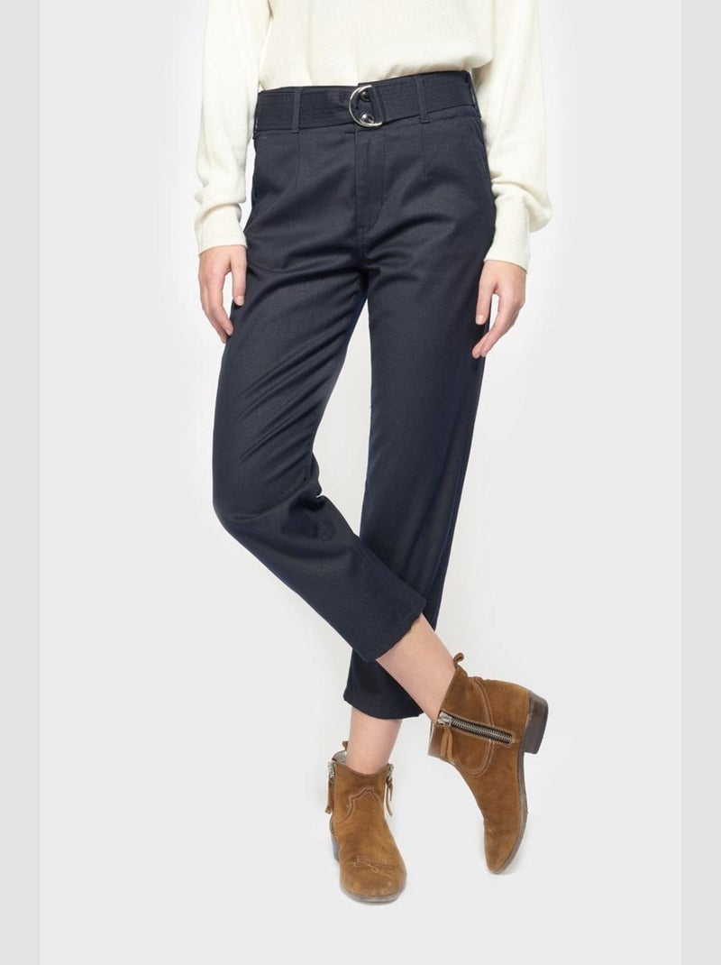 Pantalon SERENALU chino 'Le Temps Des Cerises' Bleu - Kiabi