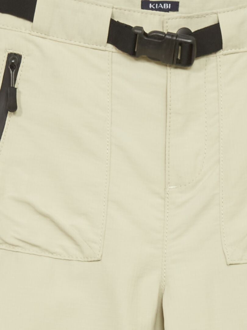 Pantalon short 2 en 1 Beige - Kiabi