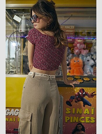 Pantalon SIENAGI droite 'Le Temps Des Cerises'