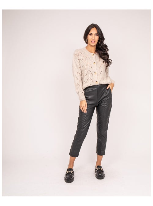 Pantalon simili cuir EMBER - Kiabi