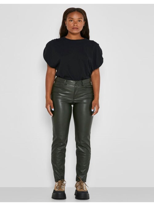 Pantalon simili cuir Noisy May - Kiabi