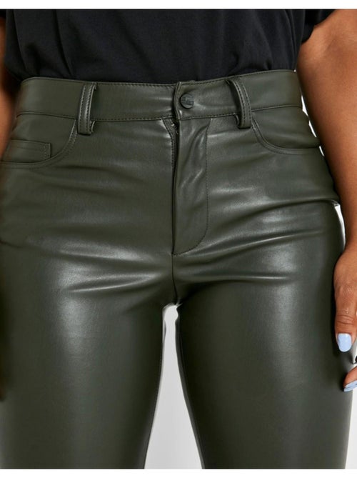 Pantalon simili cuir Noisy May - Kiabi