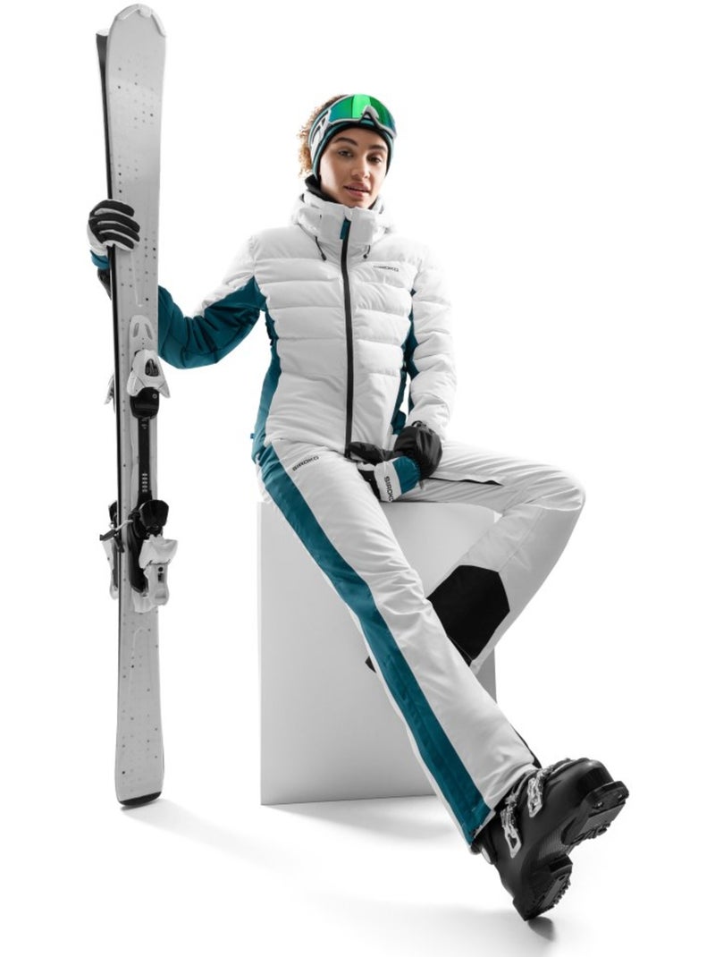 Pantalon ski femme sports d'hiver femme p3-w genevez Blanc - Kiabi