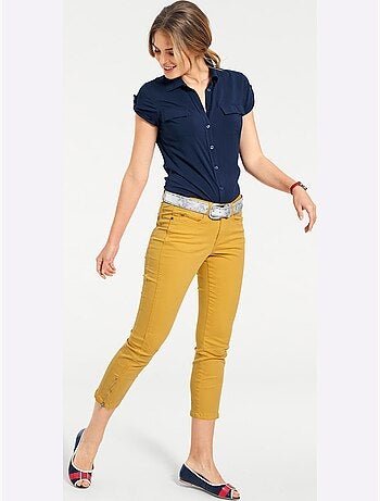 Pantalon skinny - taille courte - helline