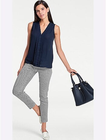 Pantalon skinny - taille courte - helline