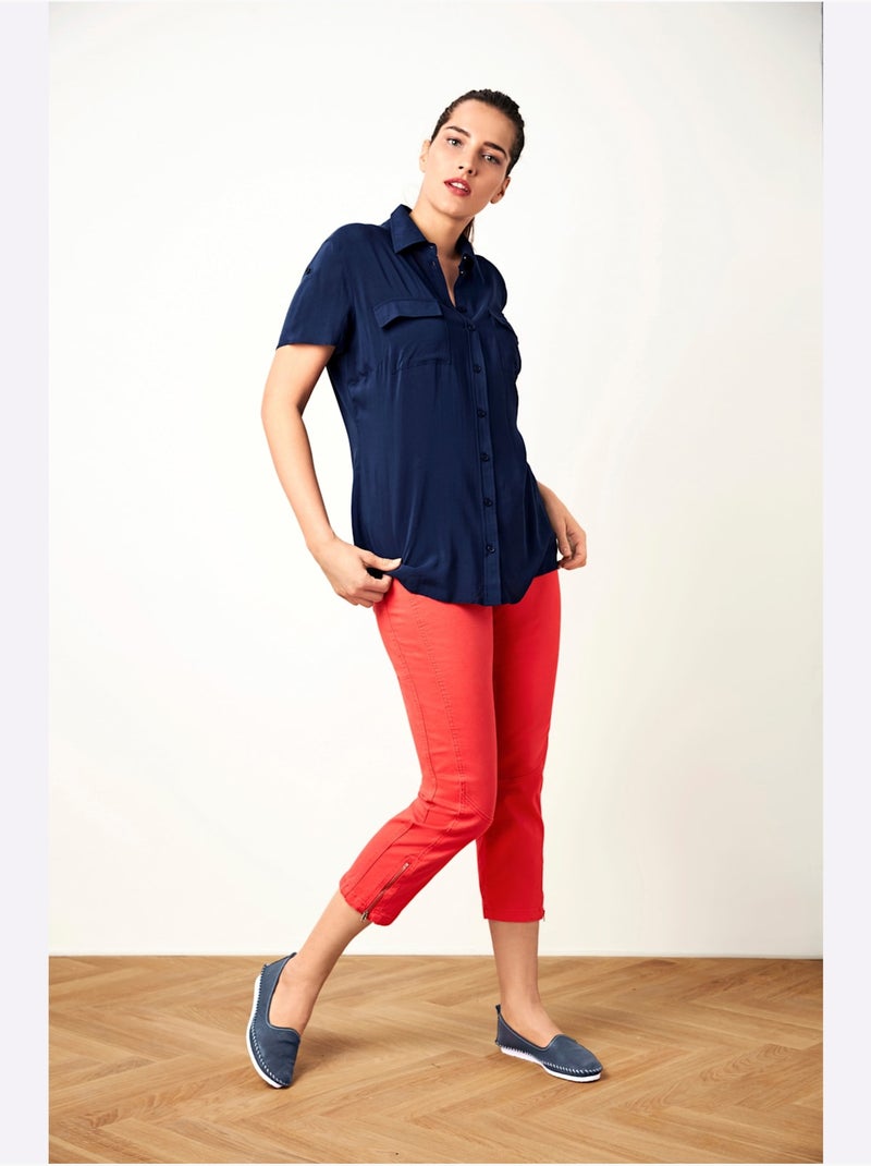 Pantalon skinny - taille courte - helline Rose - Kiabi