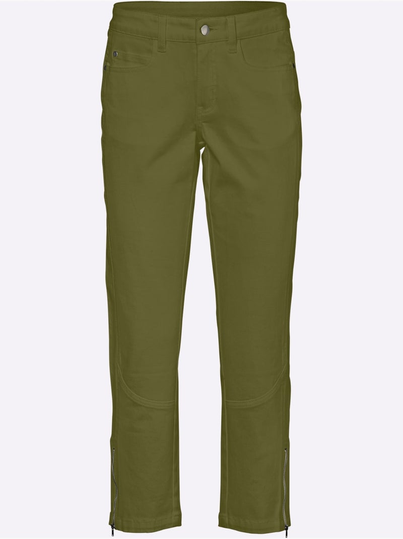 Pantalon skinny - taille courte - helline Vert olive - Kiabi