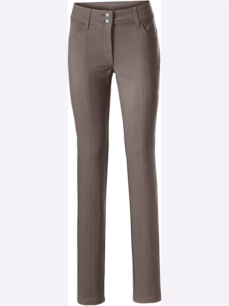 Pantalon skinny - taille standard - helline Gris taupe - Kiabi