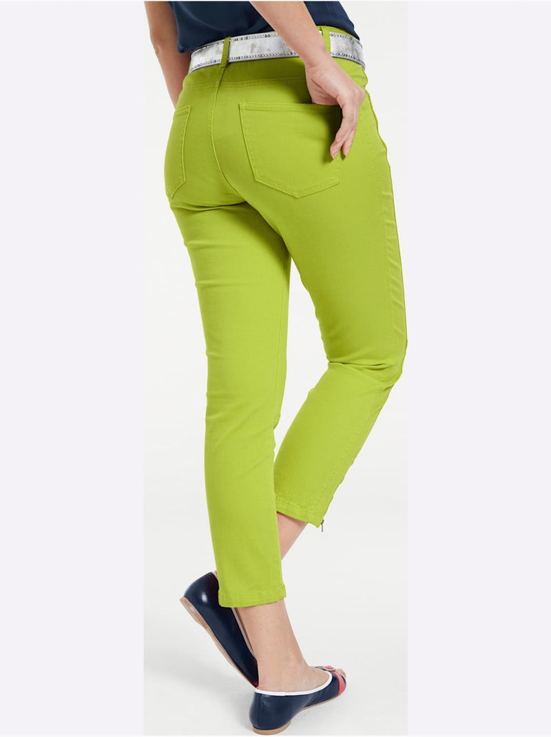 Pantalon skinny - taille standard - helline Vert kiwi - Kiabi