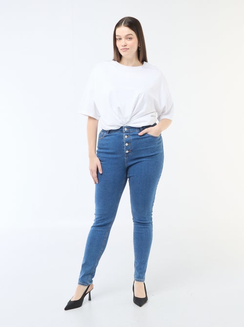 Pantalon skinny à taille très haute - L28 - Kiabi