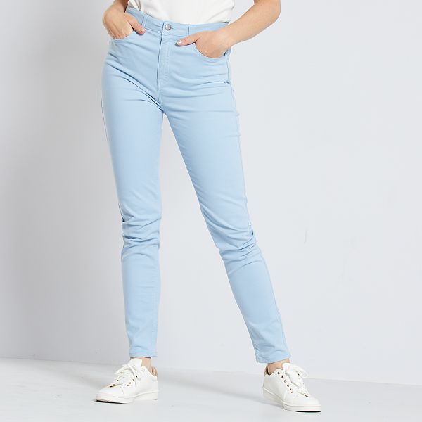 Pantalon Skinny Femme Bleu Lavande Kiabi 10 00