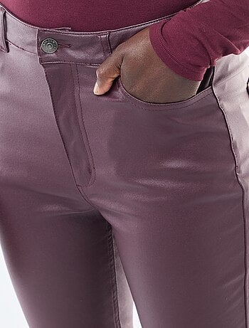 Pantalon skinny coated uni