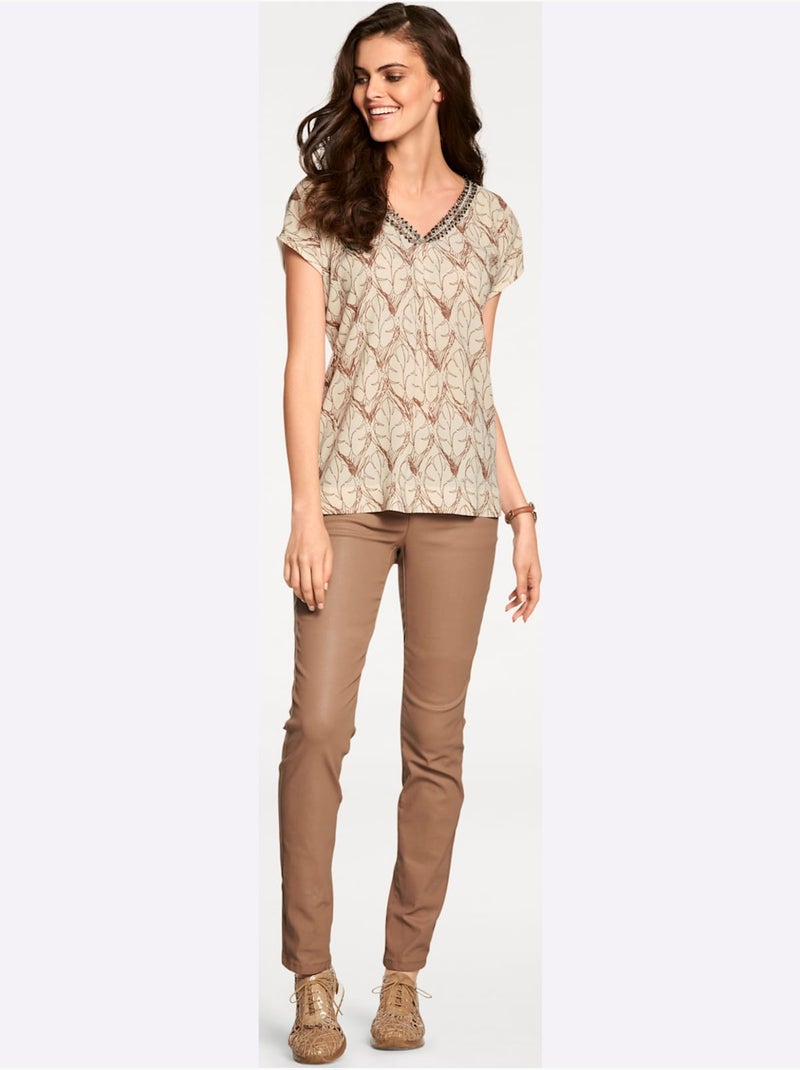 Pantalon Skinny Coupe Skinny - Taille Standard - helline Ecru - Kiabi