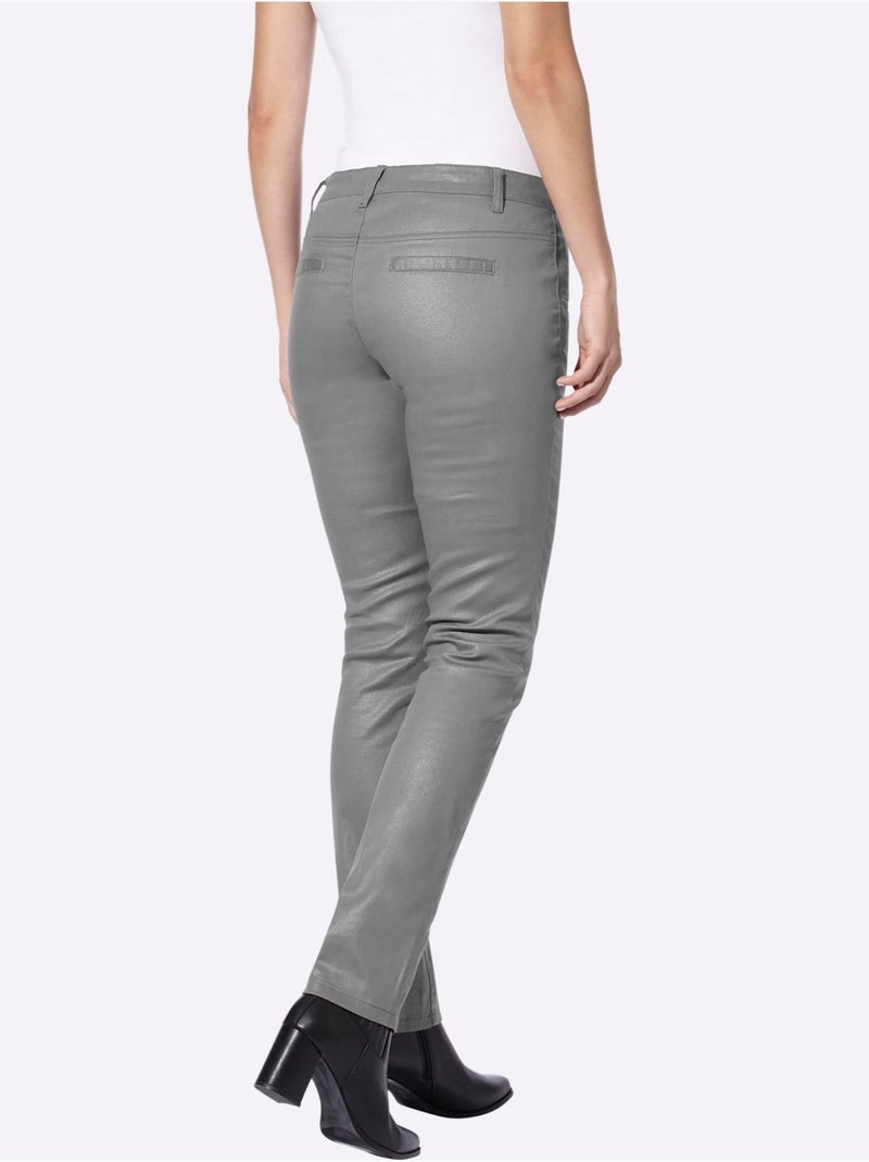 Pantalon Skinny Coupe Skinny - Taille Standard - helline Gris - Kiabi