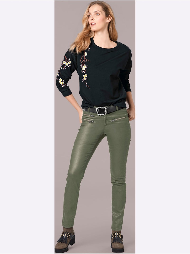 Pantalon Skinny Coupe Skinny - Taille Standard - helline Kaki - Kiabi