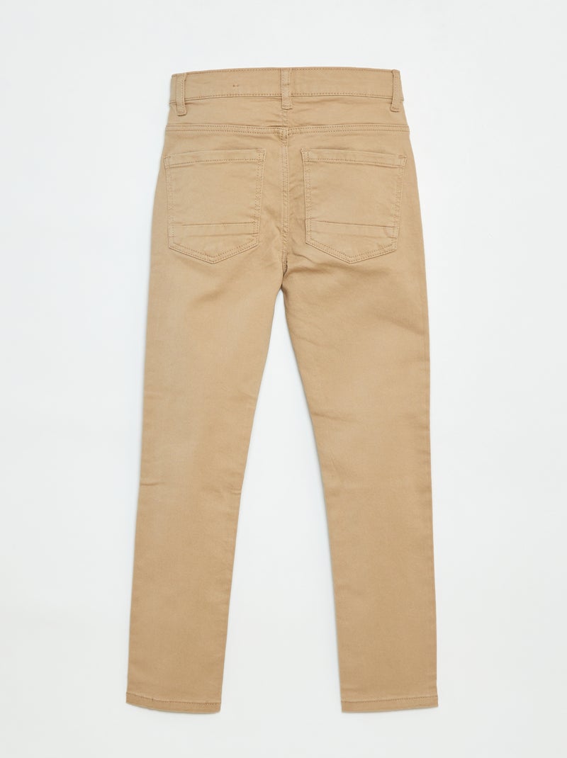 Pantalon Skinny / coupe très ajustée 5 poches Beige - Kiabi