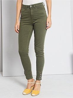 Pantalon skinny de couleur - Kiabi